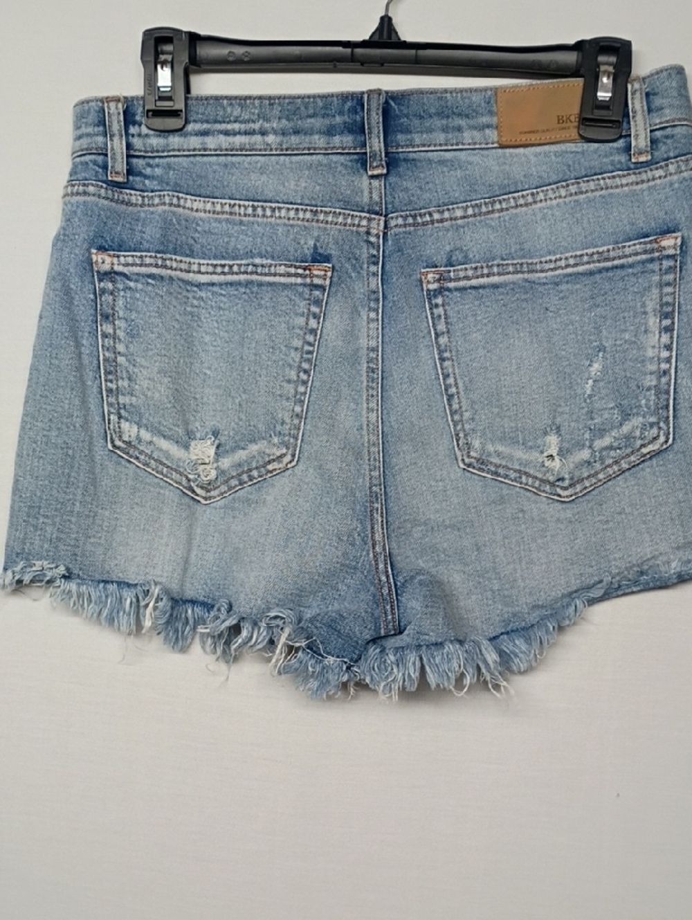BKE Light Wash Distressed Denim Cutoff Shorts - Picture 9 of 9